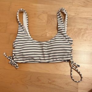 Hollister scoop neck striped swimsuit
